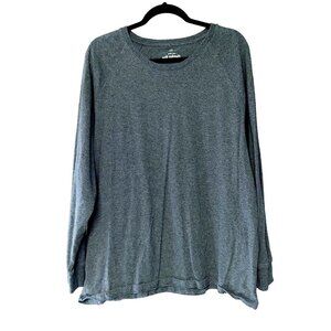 Hawker Rye Men's Dark Gray Long Sleeve Round Neck Essential Tee